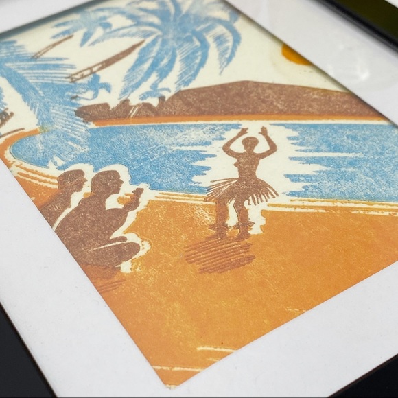 Framed Vintage Re-print Hawaiian Postcard - Picture 5 of 5